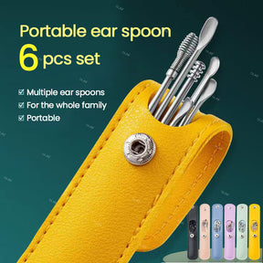 6 Piece Set Of Ear Cleaner Wax Remover Kit