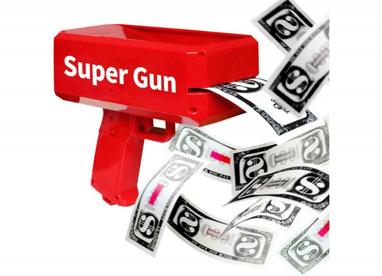 Cash Gun Toy: Blast Paper Bills and Fake Money