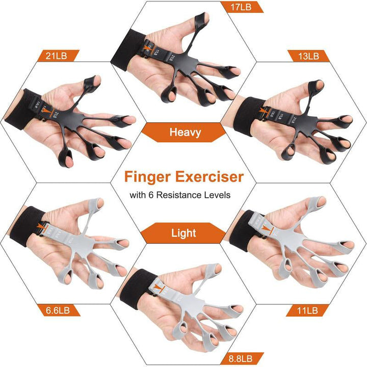 Gripster strengthener finger stretcher hand gripper