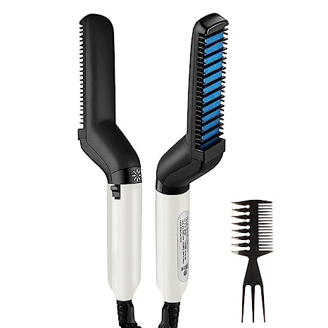 Multifunctional Hair Comb Brush Beard Hair Straighten Comb Quick Hairstyle For Men