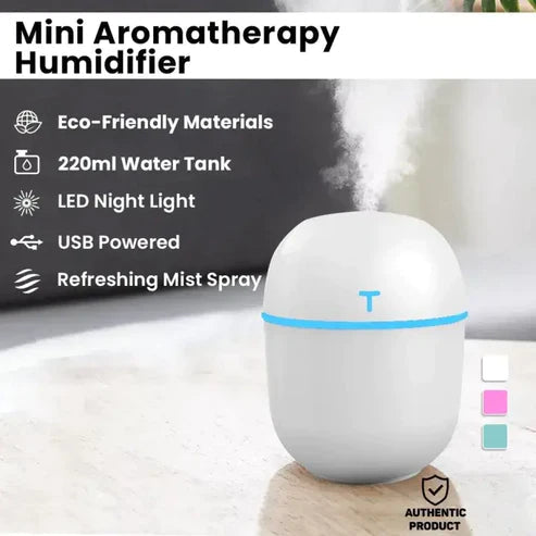 NANO SPRAY AIR HUMIDIFIER WITH LIGHTS USB MUTE AIR DIFFUSER LOTION FOR COUNTERTOP CUTE MINI PORTABLE ATOMIZER GIFT