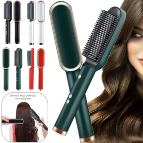 Electric Hair Straightener & Curl Comb