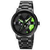 ExiTail™ | The Alloy Wheel Watch With Rotating Alloy Wheel and Stainless Steel Strap