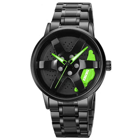 ExiTail™ | The Alloy Wheel Watch With Rotating Alloy Wheel and Stainless Steel Strap