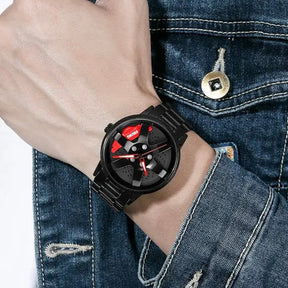 ExiTail™ | The Alloy Wheel Watch With Rotating Alloy Wheel and Stainless Steel Strap