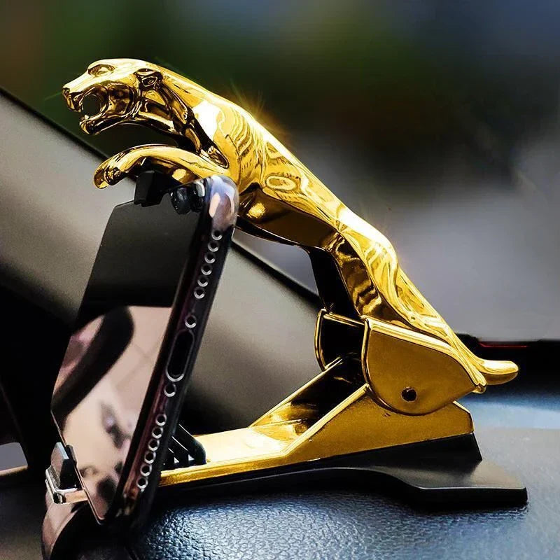 Cool Jaguar Cheetah HUD Car Phone Holder Leopard Cell Phone GPS Stand 360 Degree Mount Adjustable